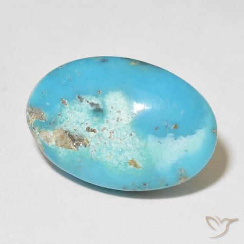 Turquesa Azul-esverdeado Natural 22.46ct, oval, Opaco