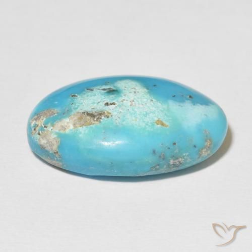 Turquesa Azul-esverdeado Natural 22.46ct, oval, Opaco