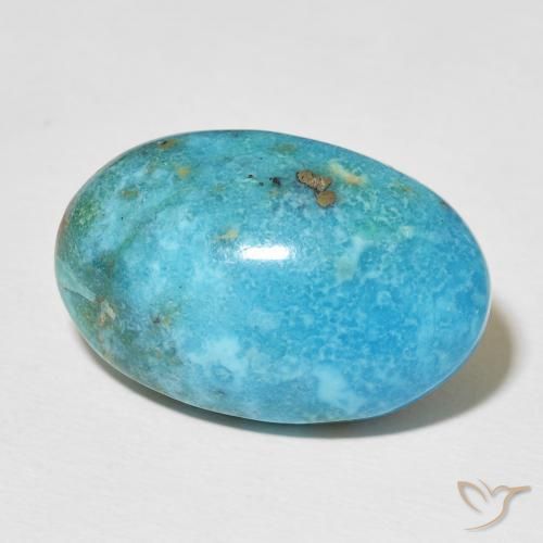 Turquesa Azul-esverdeado Natural 23.40ct, oval, Opaco