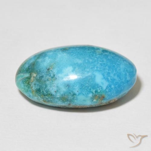 Turquesa Azul-esverdeado Natural 23.40ct, oval, Opaco