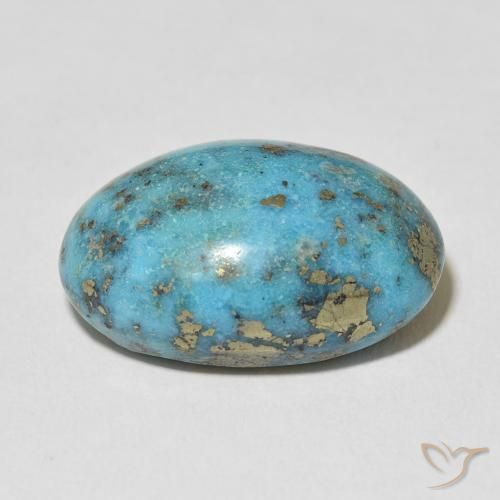 Turquesa Azul-esverdeado Natural 27.44ct, oval, Opaco