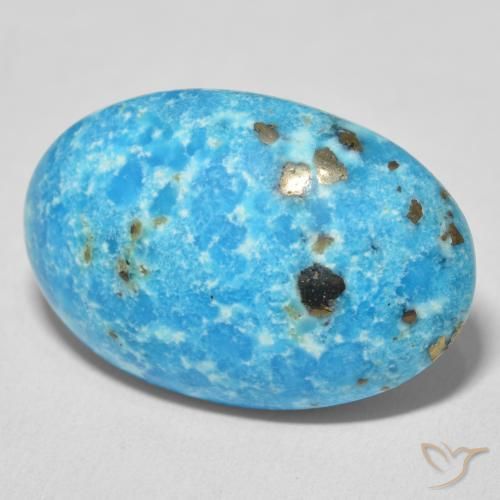 Turquesa Azul-esverdeado Natural 29.13ct, oval, Opaco