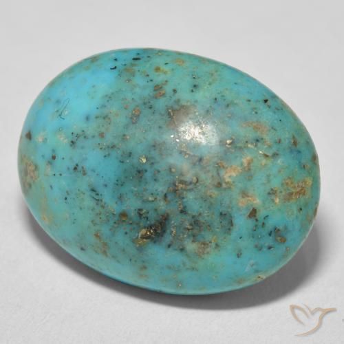 Turquesa Verde azulado Natural 27.07ct, oval, Opaco
