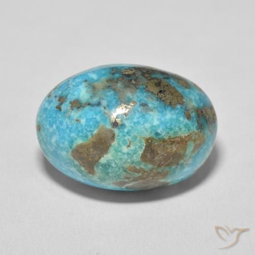 27.47ct Natural Azul Esverdeado Médio Turquesa, oval, Opaco