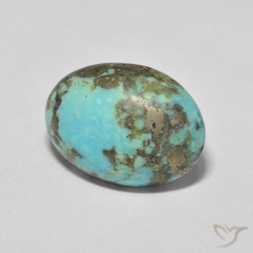 Turquesa Azul esverdeado Natural 20.88ct, oval, Opaco