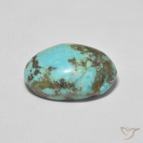Turquesa Azul esverdeado Natural 20.88ct, oval, Opaco