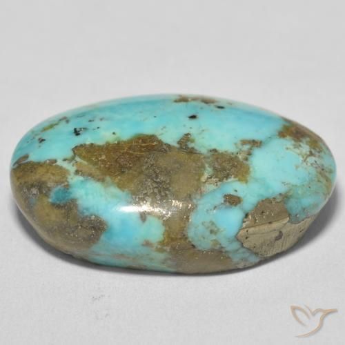 Turquesa Verde Espuma do Mar Natural 36.87ct, oval, Opaco