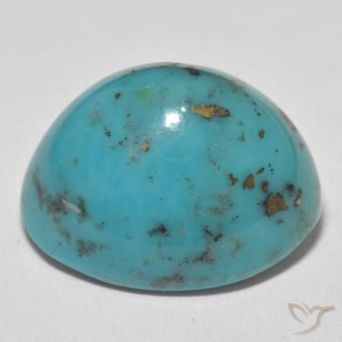 Turquesa Azul Esverdeado Médio Natural 39.89ct, oval, Opaco