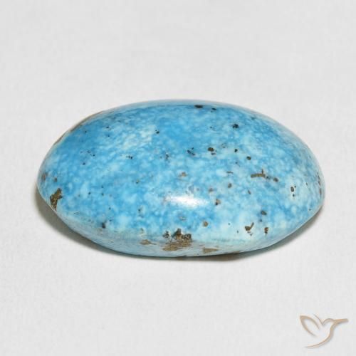 Turquesa Azul-esverdeado Natural 43.52ct, oval, Opaco