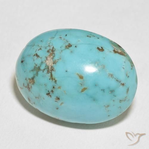 Turquesa Verde azulado Natural 59.90ct, oval, Opaco