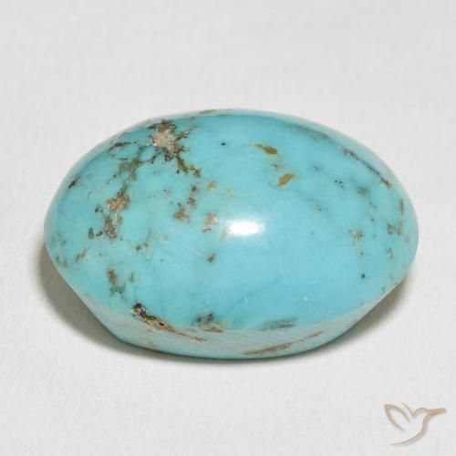 Turquesa Verde azulado Natural 59.90ct, oval, Opaco