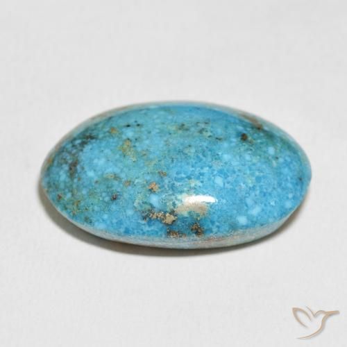 Turquesa Azul Esverdeado Médio Natural 40.86ct, oval, Opaco