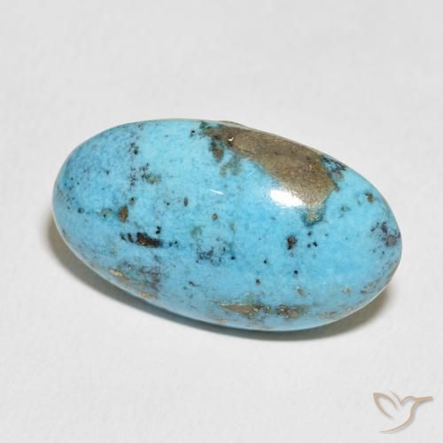 Turquesa Azul-esverdeado Natural 40.55ct, oval, Opaco