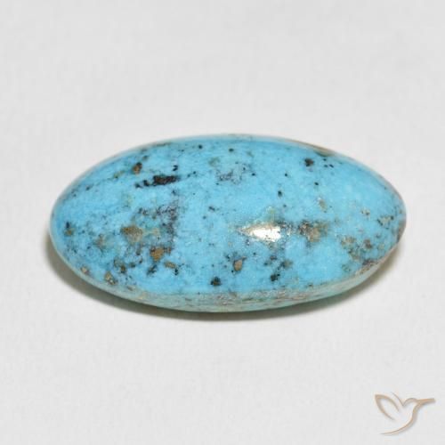Turquesa Azul-esverdeado Natural 40.55ct, oval, Opaco