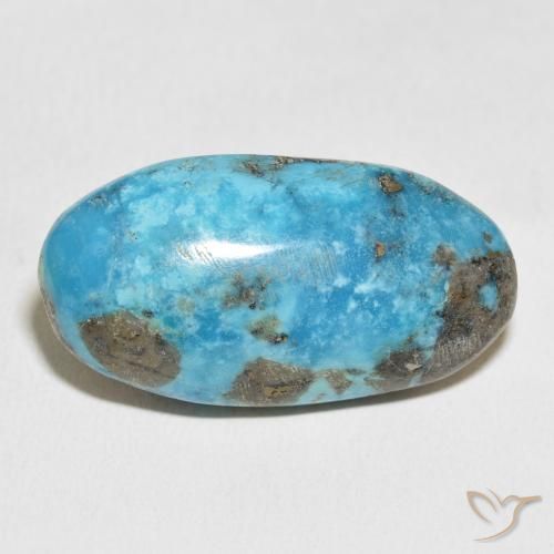 45.91ct Natural Azul-esverdeado Turquesa, oval, Opaco