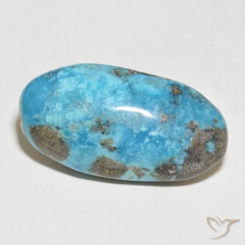 Turquesa Azul-esverdeado Natural 45.91ct, oval, Opaco