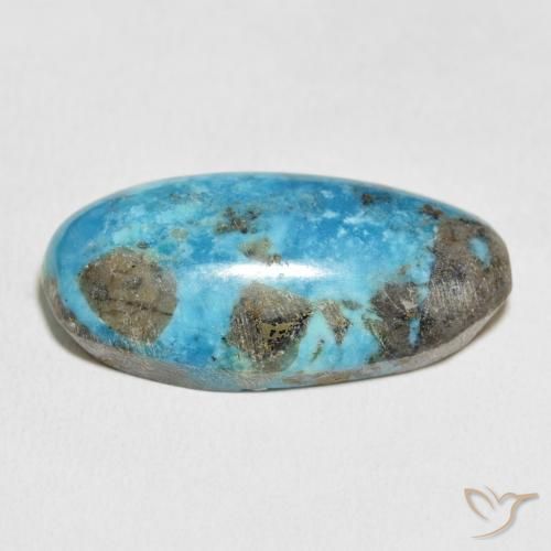 Turquesa Azul-esverdeado Natural 45.91ct, oval, Opaco