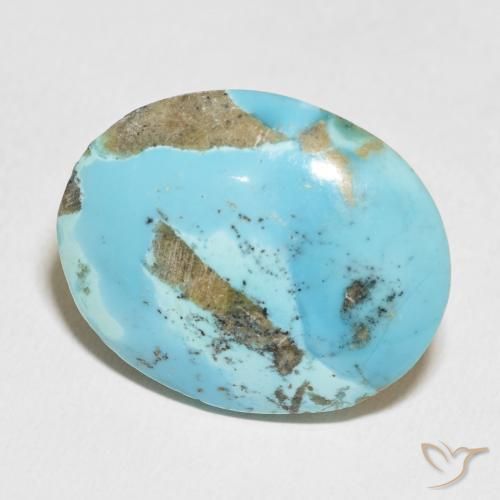 Turquesa Verde Azul Brilhante Natural 45.84ct, oval, Opaco