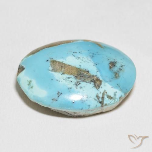 Turquesa Verde Azul Brilhante Natural 45.84ct, oval, Opaco