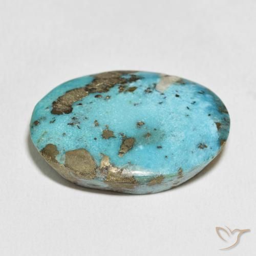 Turquesa Azul esverdeado Natural 52.75ct, oval, Opaco