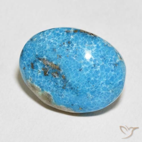 Turquesa Azul-esverdeado Natural 20.57ct, oval, Opaco