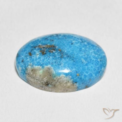 Turquesa Azul-esverdeado Natural 20.57ct, oval, Opaco