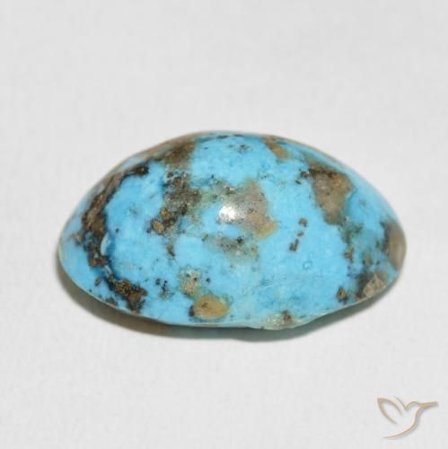 Turquesa Azul-esverdeado Natural 27.55ct, oval, Opaco