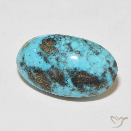 Turquesa Azul verde Natural 26.38ct, oval, Opaco