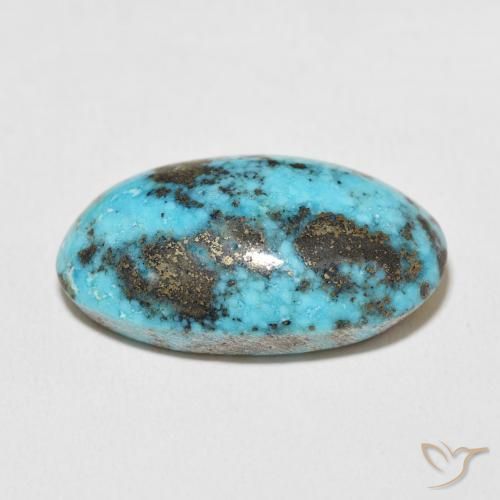 Turquesa Azul verde Natural 26.38ct, oval, Opaco