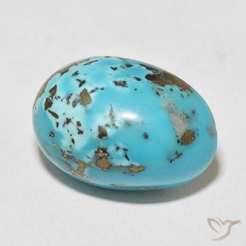 Turquesa Azul-esverdeado Natural 28.58ct, oval, Opaco