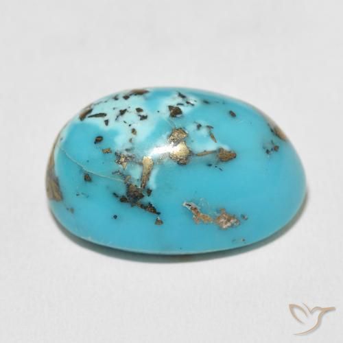 Turquesa Azul-esverdeado Natural 28.58ct, oval, Opaco