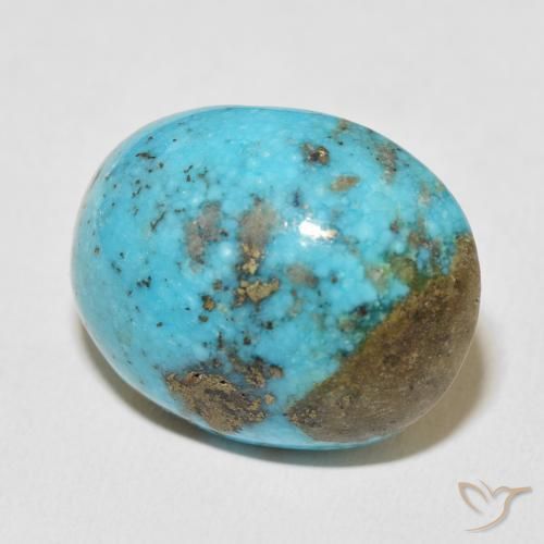 Turquesa Azul-esverdeado Natural 45.72ct, oval, Opaco