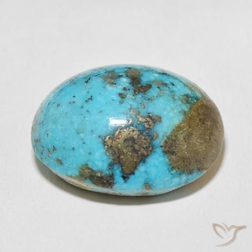 Turquesa Azul-esverdeado Natural 45.72ct, oval, Opaco