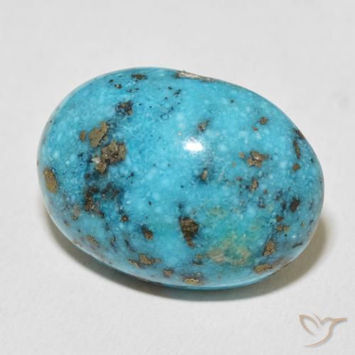 Turquesa Azul-esverdeado Natural 42.37ct, oval, Opaco
