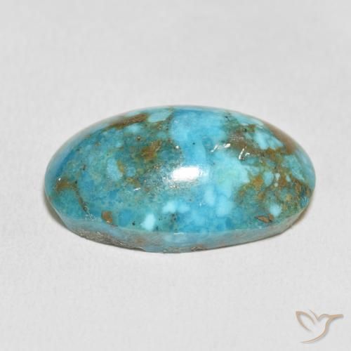 Turquesa Azul-esverdeado Natural 36.21ct, oval, Opaco