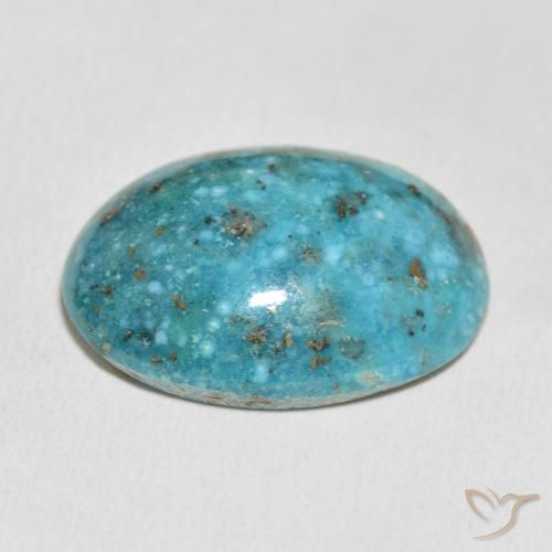 Turquesa Azul verde Natural 36.79ct, oval, Opaco