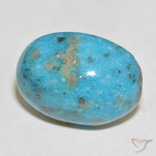 Turquesa Azul-esverdeado Natural 54.31ct, oval, Opaco