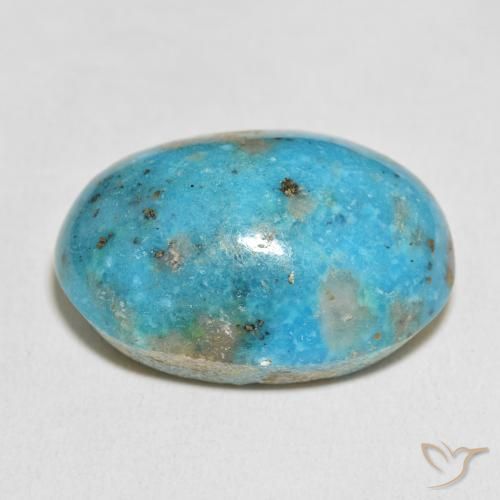 Turquesa Azul-esverdeado Natural 54.31ct, oval, Opaco