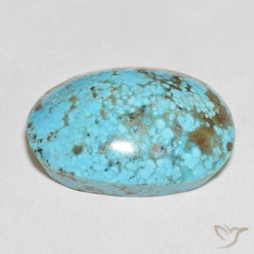 Turquesa Azul-esverdeado Natural 48.31ct, oval, Opaco