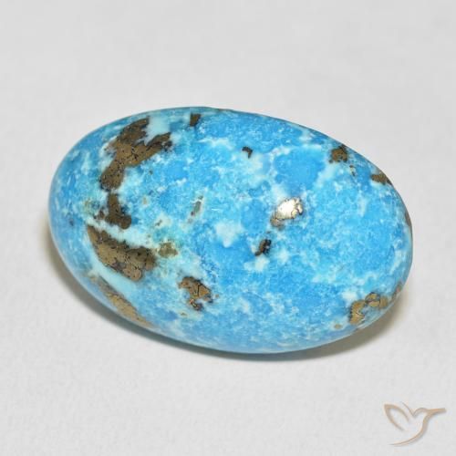 Turquesa Azul-esverdeado Natural 33.26ct, oval, Opaco