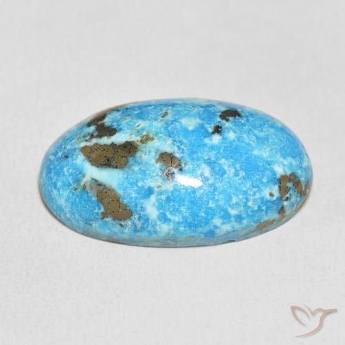 Turquesa Azul-esverdeado Natural 33.26ct, oval, Opaco