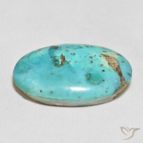 Turquesa Verde azulado Natural 58.82ct, oval, Opaco