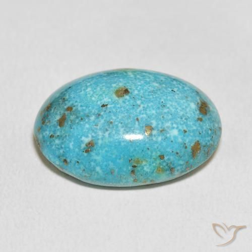 Turquesa Azul verde Natural 27.71ct, oval, Opaco