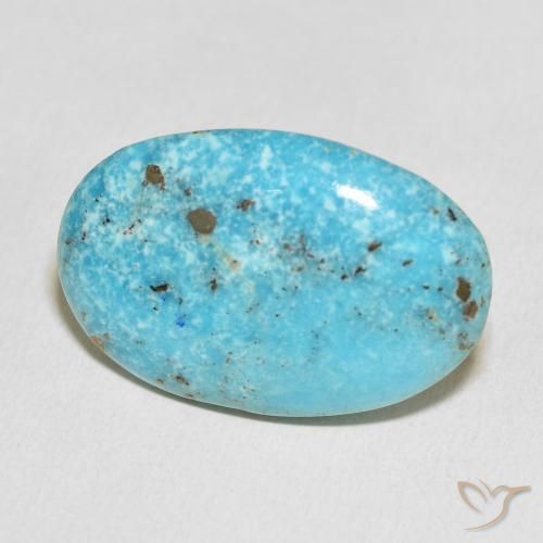 Turquesa Azul-esverdeado Natural 27.38ct, oval, Opaco