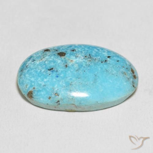 Turquesa Azul-esverdeado Natural 27.38ct, oval, Opaco