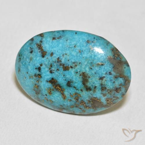 Turquesa Azul verde Natural 23.62ct, oval, Opaco