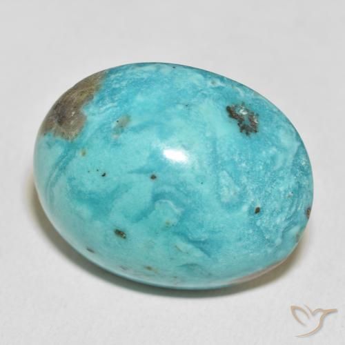 Turquesa Verde azulado médio Natural 54.14ct, oval, Opaco