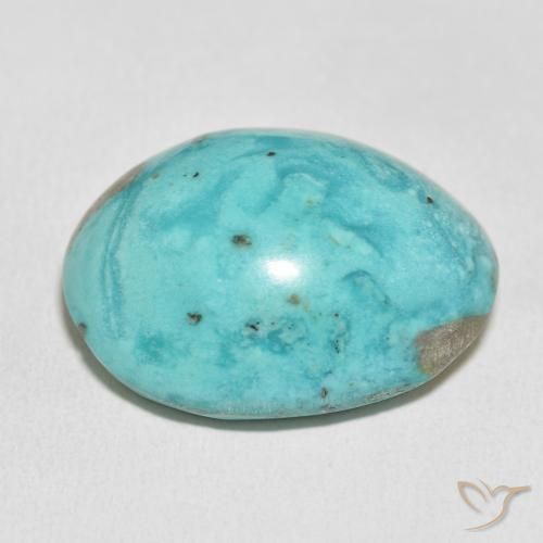 Turquesa Verde azulado médio Natural 54.14ct, oval, Opaco