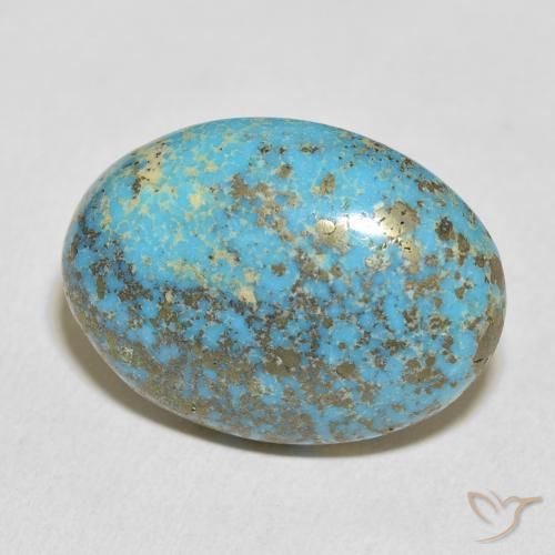 Turquesa Azul-esverdeado Natural 31.32ct, oval, Opaco