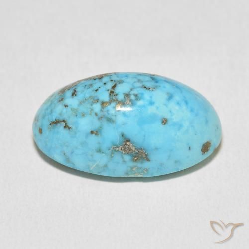 Turquesa Azul-esverdeado Natural 21.31ct, oval, Opaco